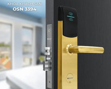 Khóa thẻ từ khách sạn OSN-3394 2 Chức Năng Lắp Cửa Gỗ