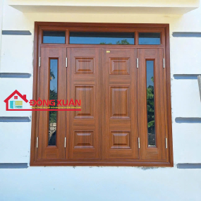 cửa sổ phào đơn 4 cánh - kính