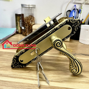 Hợp kim cửa thông phòng ốp dài 23cm  thân inox 58