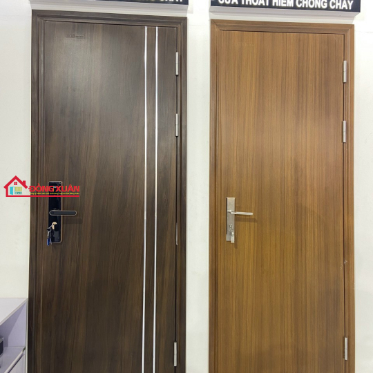 CỬA THÉP VÂN GỖ CHỐNG CHÁY