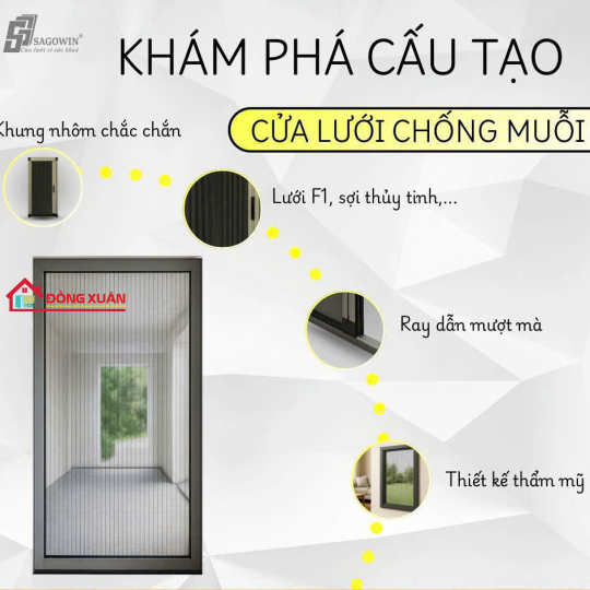 Các hệ cửa lưới chống muỗi