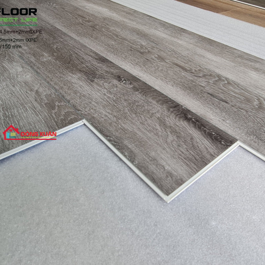 SÀN SPC VFLOOR L1220 x W150 V602(6mm+2 mm IXPE)/ V402 (4.5mm+2 mm IXPE)