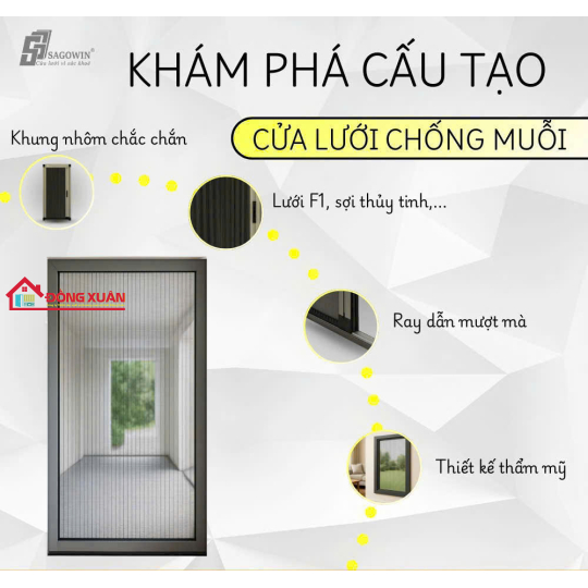 Các hệ cửa lưới chống muỗi